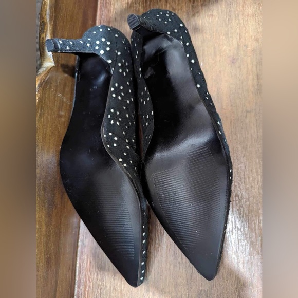 Eyelet Detail Colin Stuart Dress Kitten Heels - Picture 5 of 9